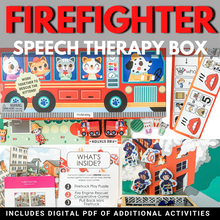 Load image into Gallery viewer, Firefighter Speech Therapy Box
