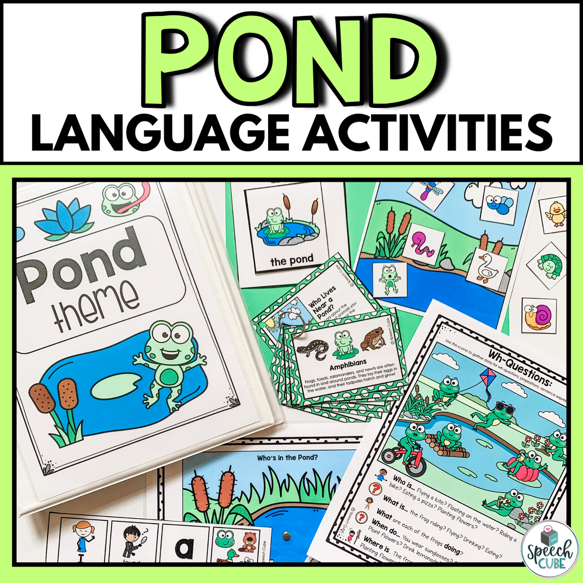 Pond Speech Language Activities – Speech Cube