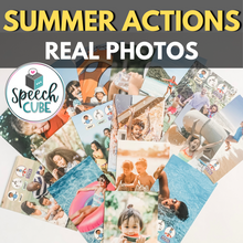 Load image into Gallery viewer, Summer Actions Photo Cards with WH-Question Prompts
