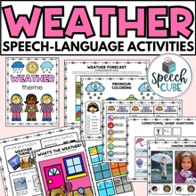 Load image into Gallery viewer, Weather Themed Speech Therapy Activities
